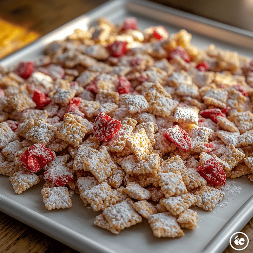 Puppy Chow, also known as Muddy Buddies, is a beloved sweet snack that has captured the hearts of many. This delightful treat, made primarily from Chex cereal, chocolate, and powdered sugar, is cherished for its crunchy texture and sweet, indulgent flavor. Originally popularized in the Midwest, Puppy Chow has become a staple at parties, family gatherings, and casual get-togethers across the United States. Its versatility allows for endless variations, making it a canvas for creativity in the kitchen.