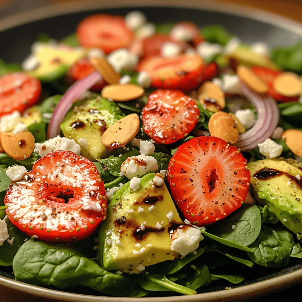 To truly appreciate the Sweet & Savory Strawberry Spinach Salad, it’s essential to dive into its individual components. Each ingredient plays a crucial role in enhancing the overall flavor profile while also offering nutritional benefits that can support a healthy lifestyle.