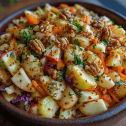 Crunchy Apple Slaw Delight is not just a salad; it’s a celebration of fresh, vibrant flavors and textures that can elevate any meal. This delightful dish combines crisp apples, crunchy cabbage, and a medley of colorful vegetables, creating a symphony of taste that excites the palate. Whether served as a refreshing side dish at barbecues, a topping for tacos, or a light lunch option, this slaw is as versatile as it is delicious.