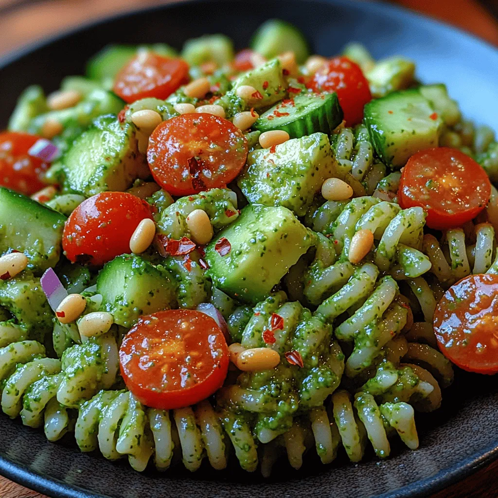 To truly appreciate the Avocado Pesto Pasta Salad, it's important to understand the key ingredients that contribute to its unique taste and texture.