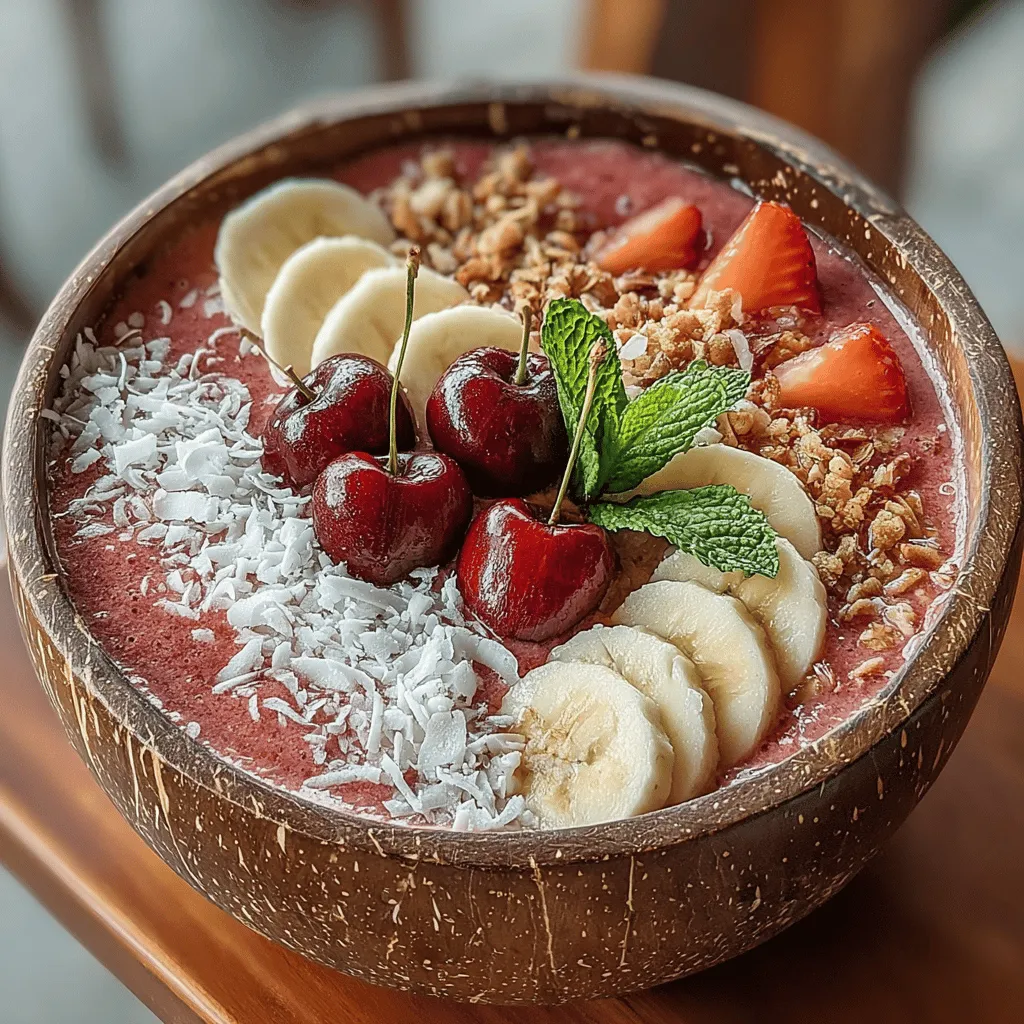 In recent years, smoothie bowls have surged in popularity as a vibrant and nutritious way to start the day or enjoy a refreshing snack. These bowls not only provide a satisfying meal option but also offer a canvas for creativity, allowing you to mix and match ingredients to suit your taste and dietary needs. Among the myriad of options available, the Cherry Bliss Smoothie Bowl stands out with its striking color, rich flavor, and impressive health benefits.