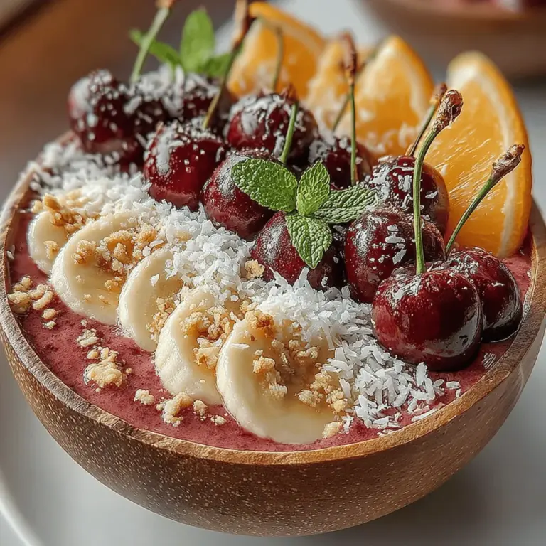 In recent years, smoothie bowls have surged in popularity as a vibrant and nutritious way to start the day or enjoy a refreshing snack. These bowls not only provide a satisfying meal option but also offer a canvas for creativity, allowing you to mix and match ingredients to suit your taste and dietary needs. Among the myriad of options available, the Cherry Bliss Smoothie Bowl stands out with its striking color, rich flavor, and impressive health benefits.
