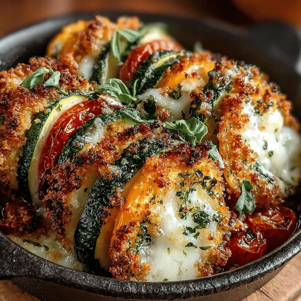In the vast landscape of culinary creations, few dishes embody the spirit of summer like Zucchini & Tomato Gratin Delight. This wholesome recipe brings together the vibrant flavors of seasonal vegetables, making it a perfect addition to your dining table whether you’re enjoying a casual family meal or hosting a dinner party. The gratin consists of beautifully layered zucchini, juicy tomatoes, and aromatic onions, all enveloped in a rich blend of cheeses, creating a dish that is not only visually stunning but also bursting with nutrition.