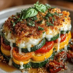 In the vast landscape of culinary creations, few dishes embody the spirit of summer like Zucchini & Tomato Gratin Delight. This wholesome recipe brings together the vibrant flavors of seasonal vegetables, making it a perfect addition to your dining table whether you’re enjoying a casual family meal or hosting a dinner party. The gratin consists of beautifully layered zucchini, juicy tomatoes, and aromatic onions, all enveloped in a rich blend of cheeses, creating a dish that is not only visually stunning but also bursting with nutrition.