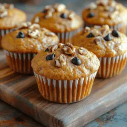 In the realm of healthy baking, the Wholesome Pumpkin Power Muffins stand out as a delightful option for anyone looking to indulge without compromising their nutritional goals. This recipe embraces the rich, comforting flavors of pumpkin, a versatile ingredient that not only elevates the taste of baked goods but also packs a punch in terms of health benefits. With the arrival of fall, pumpkin is often at the forefront of seasonal flavors, but its advantages extend well beyond the holidays. These muffins are perfect for breakfast, an afternoon snack, or even a dessert—making them a truly adaptable treat for any time of the day.