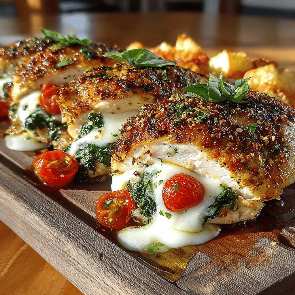 Indulging in a hearty meal doesn't have to be complicated, especially when you can whip up a delightful dish like Easy Tomato Basil Stuffed Chicken. This recipe combines succulent chicken breasts with a vibrant filling of fresh spinach, juicy cherry tomatoes, and creamy mozzarella cheese, all elevated by the aromatic touch of basil and garlic. Perfect for a weeknight dinner or a special occasion, this dish not only satisfies your hunger but also tantalizes your taste buds with its rich flavors. In this article, we will explore the step-by-step process of creating this delicious recipe, along with insights into its nutritional benefits and serving suggestions.