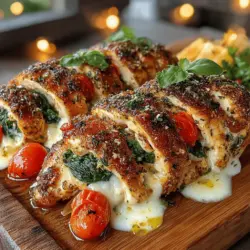 Indulging in a hearty meal doesn't have to be complicated, especially when you can whip up a delightful dish like Easy Tomato Basil Stuffed Chicken. This recipe combines succulent chicken breasts with a vibrant filling of fresh spinach, juicy cherry tomatoes, and creamy mozzarella cheese, all elevated by the aromatic touch of basil and garlic. Perfect for a weeknight dinner or a special occasion, this dish not only satisfies your hunger but also tantalizes your taste buds with its rich flavors. In this article, we will explore the step-by-step process of creating this delicious recipe, along with insights into its nutritional benefits and serving suggestions.