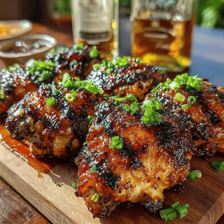 When it comes to grilling, few things are as universally loved as a plate of sticky, finger-licking BBQ drumsticks. This recipe for Sticky Bourbon BBQ Drumsticks is not only a crowd-pleaser but also a perfect harmony of flavors that elevates the humble chicken leg to new heights. The combination of bourbon and BBQ sauce creates a delightful balance of sweetness and smokiness that is hard to resist, making it an ideal dish for summer cookouts, family gatherings, or even a simple weeknight dinner.