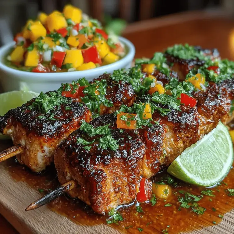 As the warm summer sun beckons us outdoors, there's nothing quite like the allure of tropical flavors to elevate our cooking. The vibrant essence of the tropics invokes a sense of relaxation and joy, making it a perfect theme for summer gatherings. Imagine the tantalizing aroma of grilled chicken mingling with the sweet scent of ripe mangoes and zesty lime. This is where our Tropical Delight Chicken Skewers come into play—a dish that embodies the spirit of summer, ideal for barbecues, outdoor parties, or even a delightful weeknight dinner.