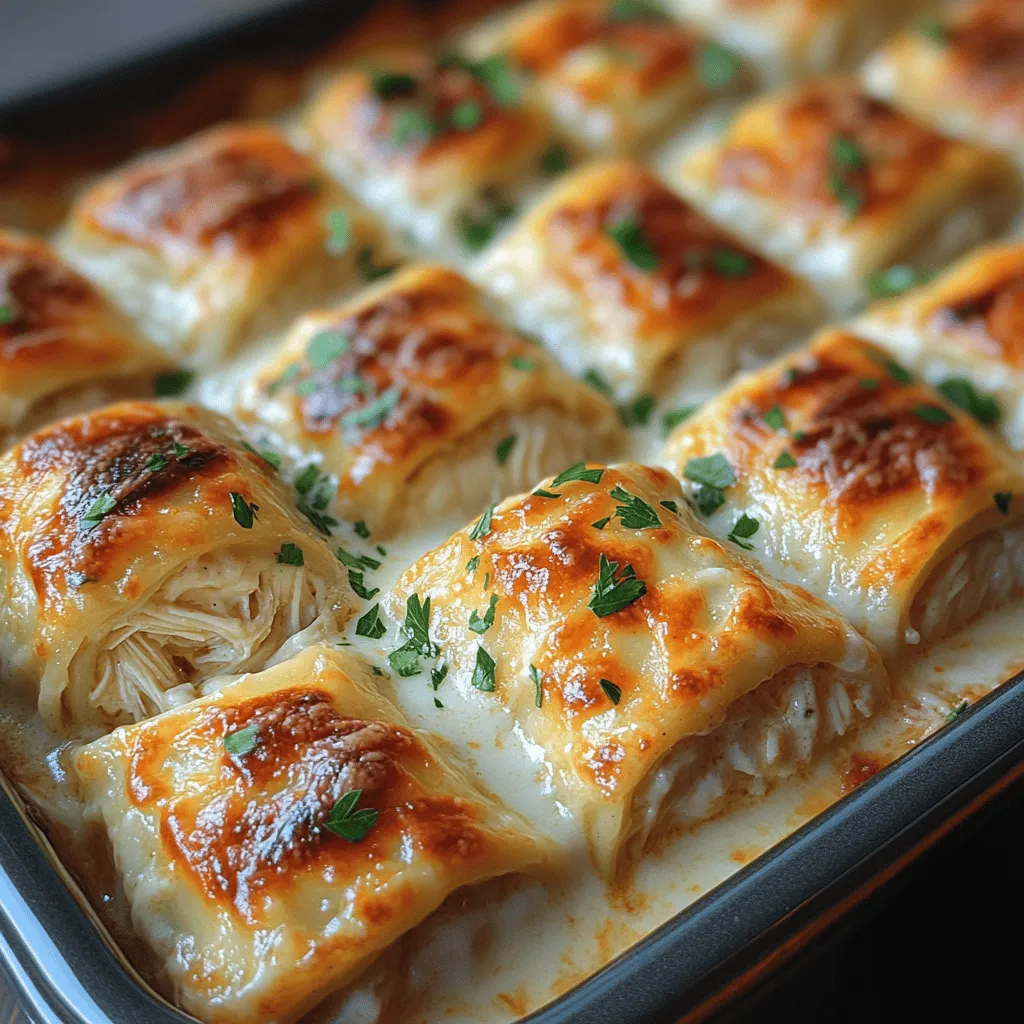 There’s something truly special about a dish that feels like a warm hug, and for me, that dish is creamy chicken Alfredo lasagna rolls. I still remember the first time I tried this delightful recipe; it was during a cozy family gathering on a chilly autumn evening. The air was filled with laughter, and the aroma of bubbling cheese and savory chicken wafted through the house. As I took my first bite, I was captivated by the creamy texture and the rich flavors that danced on my palate. This dish is not just a meal; it’s an experience, a memory, and a fantastic way to bring everyone together around the dinner table.