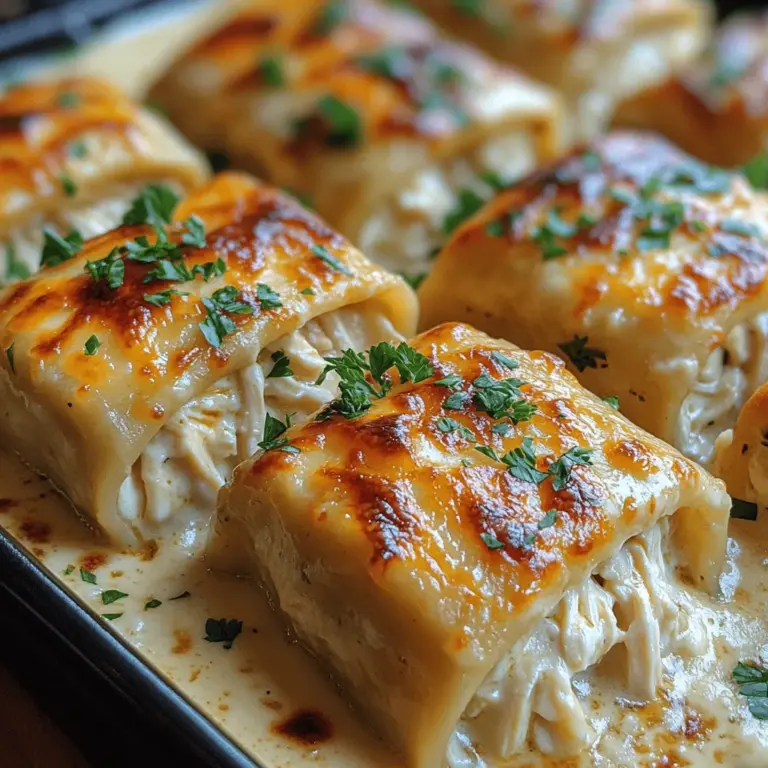 There’s something truly special about a dish that feels like a warm hug, and for me, that dish is creamy chicken Alfredo lasagna rolls. I still remember the first time I tried this delightful recipe; it was during a cozy family gathering on a chilly autumn evening. The air was filled with laughter, and the aroma of bubbling cheese and savory chicken wafted through the house. As I took my first bite, I was captivated by the creamy texture and the rich flavors that danced on my palate. This dish is not just a meal; it’s an experience, a memory, and a fantastic way to bring everyone together around the dinner table.
