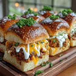The star of the Buffalo Chicken Sloppy Joe Sliders is undoubtedly the sauce, and achieving the perfect balance of flavors is essential. Begin by mixing your favorite hot sauce with a bit of unsalted butter for that classic Buffalo flavor. A good starting ratio is 1 cup of hot sauce to ½ cup of melted butter, but feel free to adjust based on your heat preference.