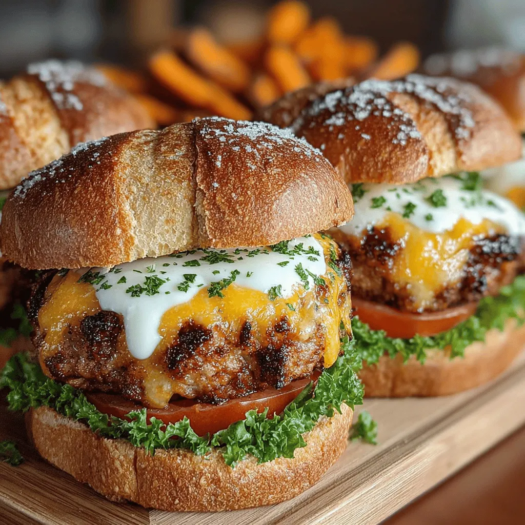 In the culinary world, grilled turkey burgers often struggle for the spotlight, overshadowed by the rich, hearty allure of their beef counterparts. However, when prepared with care and creativity, turkey burgers can emerge as a delicious and healthy alternative, offering a delightful taste experience that rivals any traditional burger. The recipe for Smoky Grilled Turkey Burgers with a Twist is a perfect illustration of this potential. By blending aromatic spices and wholesome ingredients, this dish transforms ordinary turkey into a flavorful centerpiece that is sure to leave a lasting impression at any gathering. Whether you are hosting a lively backyard barbecue or simply seeking a quick yet satisfying weeknight dinner, these turkey burgers promise to tantalize your taste buds and impress your guests.