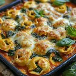 There’s something extraordinarily comforting about a hearty pasta dish, especially when the weather turns chilly. The rich aromas wafting through the kitchen can evoke memories of family gatherings and cozy dinners. My first experience with Cheesy Spinach Tortellini Delight was on one of those dreary, rainy Sundays when the sky was overcast and the world outside felt a bit gray. As I prepared this dish, the kitchen transformed into a sanctuary filled with warmth and the tantalizing scent of melting cheese and sautéed garlic.