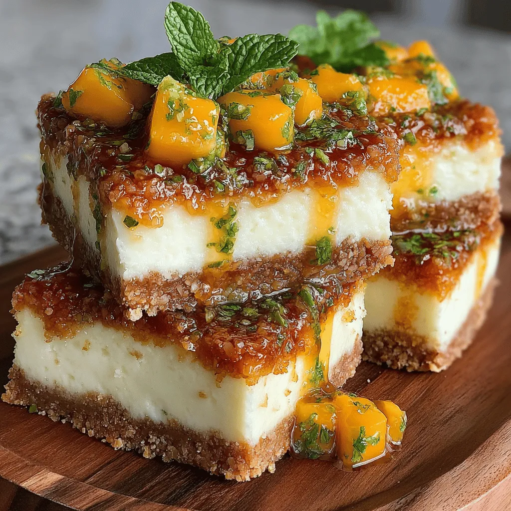 As the warm sun graces our days and the air fills with a sweet, tropical aroma, there's nothing quite like a no-bake dessert to embody the essence of summer. No-bake desserts are the perfect solution for those hot days when turning on the oven feels like a daunting task. Their appeal lies not only in their simplicity but also in their ability to deliver vibrant flavors and delightful textures without the need for extensive cooking. One such dessert that captures the spirit of summer is the Tropical Bliss No-Bake Mango Cheesecake Bars.