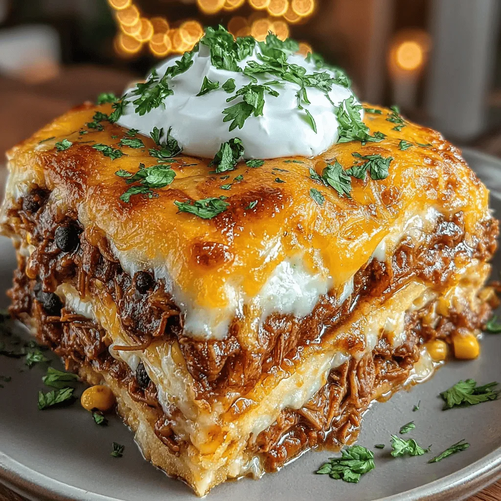 There’s something undeniably heartwarming about the aroma of cheesy, baked goodness wafting through the kitchen. It evokes memories of family gatherings, laughter, and the joy of sharing a meal with loved ones. One dish that perfectly captures this essence is Cheesy Chicken Enchilada Lasagna. This recipe is a delightful fusion of Mexican flavors and Italian comfort, making it a standout choice for weeknight dinners or special occasions. With layers of tender chicken, rich enchilada sauce, and gooey cheese, this dish is sure to become a family favorite.