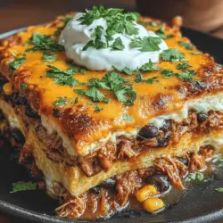 There’s something undeniably heartwarming about the aroma of cheesy, baked goodness wafting through the kitchen. It evokes memories of family gatherings, laughter, and the joy of sharing a meal with loved ones. One dish that perfectly captures this essence is Cheesy Chicken Enchilada Lasagna. This recipe is a delightful fusion of Mexican flavors and Italian comfort, making it a standout choice for weeknight dinners or special occasions. With layers of tender chicken, rich enchilada sauce, and gooey cheese, this dish is sure to become a family favorite.