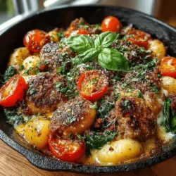 In the realm of comforting meals, few dishes can rival the satisfaction of a hearty One-Skillet Sausage and Spinach Gnocchi. This recipe brings together the delightful texture of gnocchi, the savory depth of sausage, and the vibrant freshness of spinach, all enveloped in a rich, creamy sauce. Not only does this dish promise a burst of flavor in every bite, but it also embodies convenience for those seeking a quick yet satisfying dinner option.