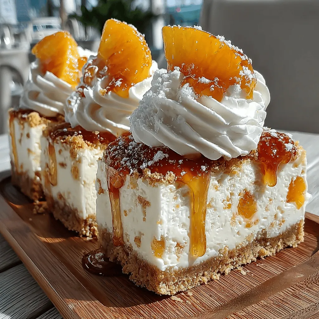 When the sun shines bright and the temperatures rise, there's nothing quite like a refreshing dessert to cool you down. Enter the Frozen Peach Cheesecake Bliss Bars—a delectable treat that perfectly balances the creamy richness of cheesecake with the fresh, fruity flavor of ripe peaches. These bars are not only visually appealing but also a crowd-pleaser, making them an ideal choice for summer gatherings, picnics, or any occasion where you want to impress guests with a delightful dessert.