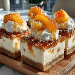 When the sun shines bright and the temperatures rise, there's nothing quite like a refreshing dessert to cool you down. Enter the Frozen Peach Cheesecake Bliss Bars—a delectable treat that perfectly balances the creamy richness of cheesecake with the fresh, fruity flavor of ripe peaches. These bars are not only visually appealing but also a crowd-pleaser, making them an ideal choice for summer gatherings, picnics, or any occasion where you want to impress guests with a delightful dessert.