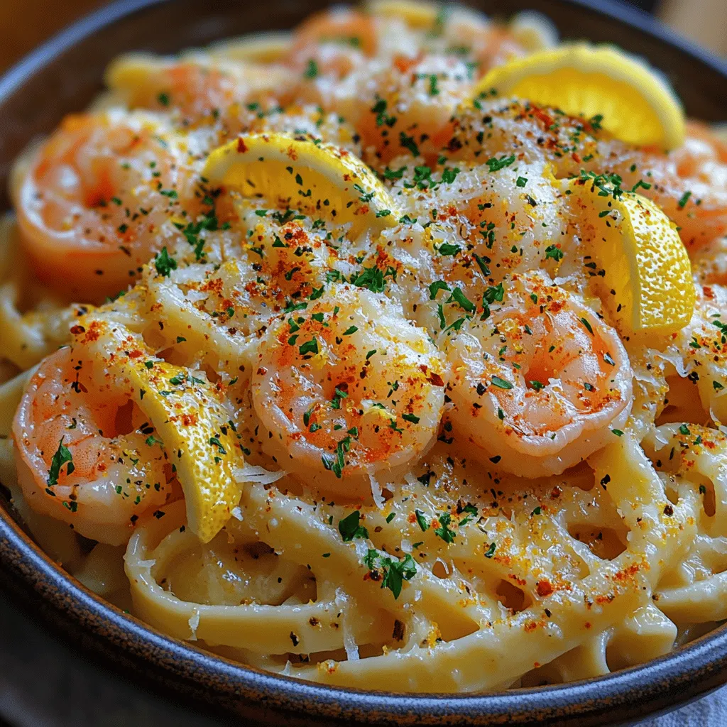 To create this Zesty Lemon Butter Shrimp Pasta, you'll need a handful of fresh ingredients that come together to form a symphony of flavors. Let's break down the components that make this dish so special: