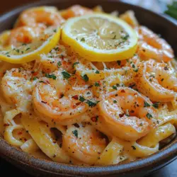 To create this Zesty Lemon Butter Shrimp Pasta, you'll need a handful of fresh ingredients that come together to form a symphony of flavors. Let's break down the components that make this dish so special: