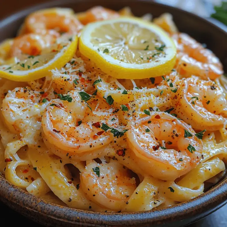 To create this Zesty Lemon Butter Shrimp Pasta, you'll need a handful of fresh ingredients that come together to form a symphony of flavors. Let's break down the components that make this dish so special: