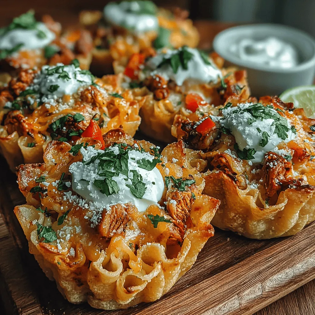 Crispy Chicken Fajita Pasta Cups are a delightful fusion of flavors and textures, perfect for a weeknight dinner or a fun gathering with friends. This innovative dish combines the comforting essence of pasta with the vibrant spices of fajitas, all wrapped in a crispy tortilla cup. It's a clever twist on traditional fajitas that brings together the heartiness of pasta and the zesty kick of Mexican cuisine. Whether you're looking to impress guests at a dinner party or simply enjoy a fun family meal, these pasta cups offer an exciting way to serve up a classic favorite.