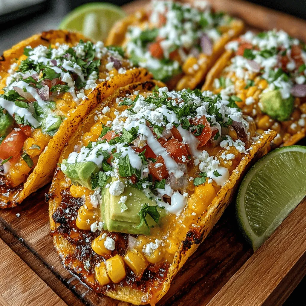Grilled Corn & Avocado Salsa Tacos are a delightful fusion of fresh ingredients that celebrate the vibrant flavors of summer. These tacos not only tantalize the taste buds but also offer a wholesome, vegetarian option that fits seamlessly into contemporary culinary trends. Tacos have surged in popularity over recent years, evolving from their traditional roots to embrace a myriad of flavors and preparations. This particular recipe stands out, merging the sweetness of grilled corn with the creaminess of avocado, creating a dish that is both satisfying and nutritious.