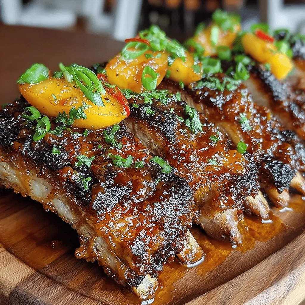 To create the perfect Sweet Heat Peach BBQ Ribs, it's essential to start with high-quality ingredients that will enhance the dish's overall flavor and texture. Let’s take a closer look at the main components of this recipe.