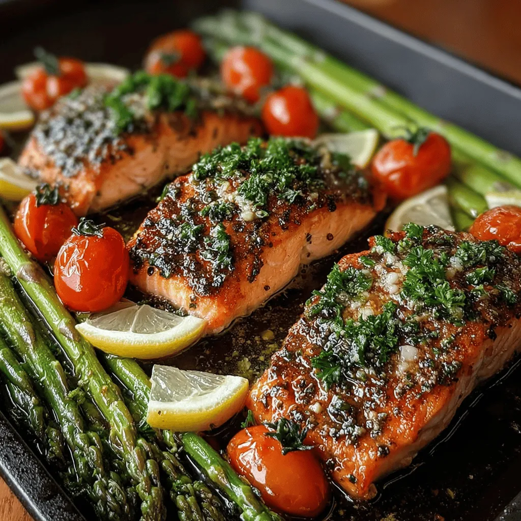 When it comes to quick and delicious meals, few dishes can rival the appeal of Zesty Lemon Garlic Sheet Pan Salmon. This dish beautifully marries the rich, flaky texture of salmon with the vibrant flavors of lemon and garlic, creating a meal that is not only satisfying but also packed with nutrients. The combination of fresh ingredients allows for a burst of flavor in every bite, making it a favorite among seafood lovers and health enthusiasts alike.