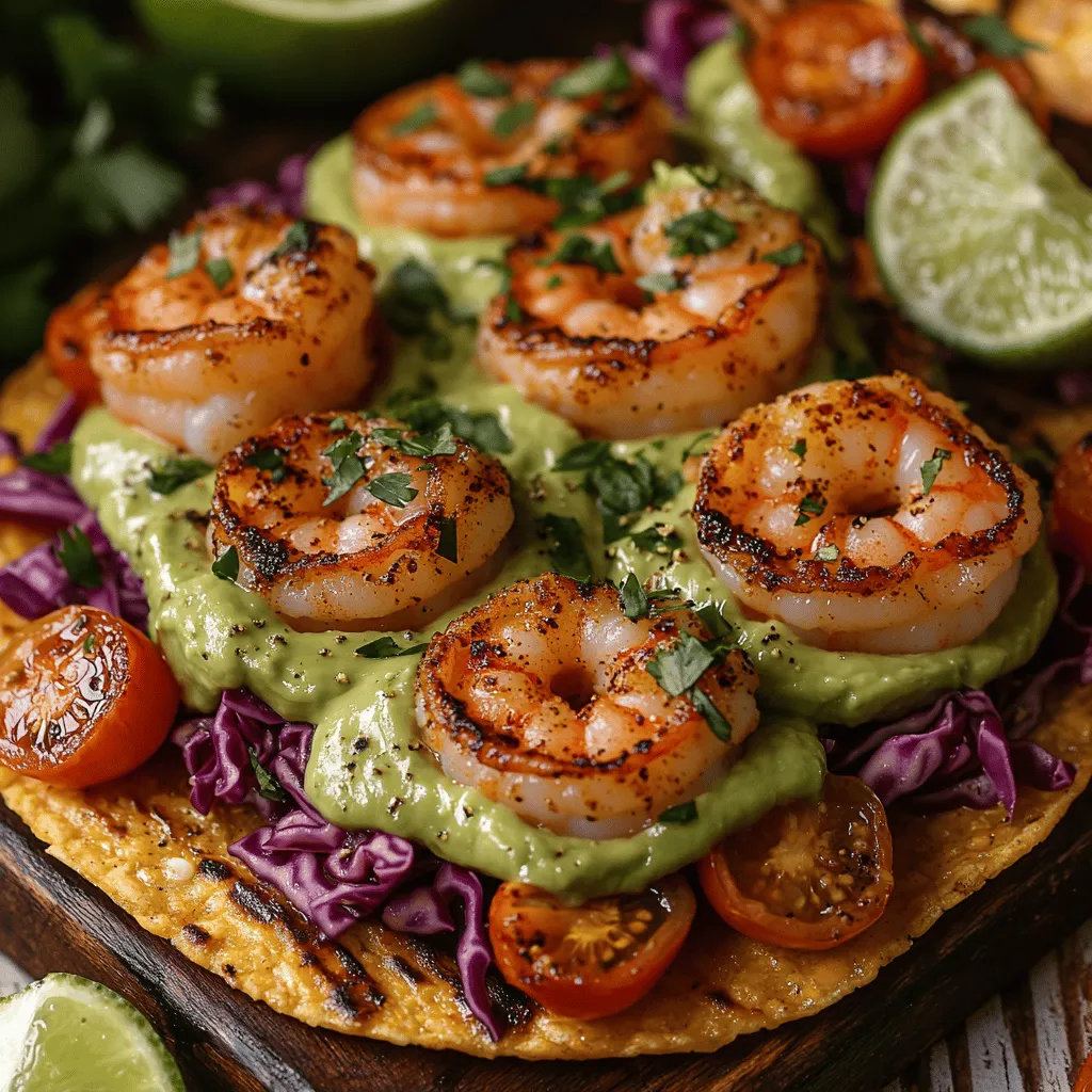 If you're on the lookout for a dish that brings together fresh flavors in a quick and easy format, look no further than creamy avocado lime shrimp tostadas. This delightful recipe combines the succulent taste of shrimp with the creamy richness of avocado and a zesty lime kick, making it a perfect choice for warm-weather gatherings or a light weeknight dinner. The contrast of textures, from the crunchy tostada base to the smooth avocado topping, creates a satisfying meal that appeals to both the eyes and the palate.