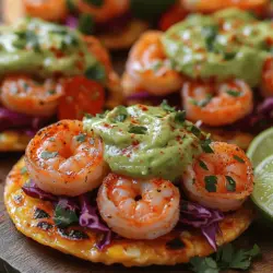 If you're on the lookout for a dish that brings together fresh flavors in a quick and easy format, look no further than creamy avocado lime shrimp tostadas. This delightful recipe combines the succulent taste of shrimp with the creamy richness of avocado and a zesty lime kick, making it a perfect choice for warm-weather gatherings or a light weeknight dinner. The contrast of textures, from the crunchy tostada base to the smooth avocado topping, creates a satisfying meal that appeals to both the eyes and the palate.