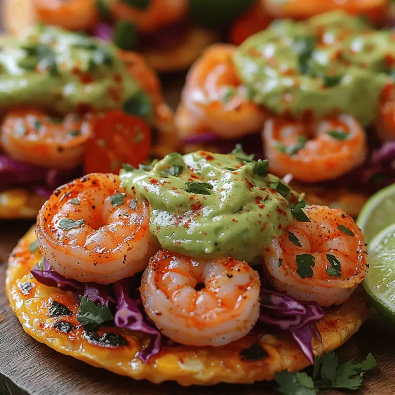 If you're on the lookout for a dish that brings together fresh flavors in a quick and easy format, look no further than creamy avocado lime shrimp tostadas. This delightful recipe combines the succulent taste of shrimp with the creamy richness of avocado and a zesty lime kick, making it a perfect choice for warm-weather gatherings or a light weeknight dinner. The contrast of textures, from the crunchy tostada base to the smooth avocado topping, creates a satisfying meal that appeals to both the eyes and the palate.