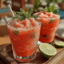 Watermelon is more than just a summer staple; it is a nutritional powerhouse. With a water content of over 90%, watermelon is exceptionally hydrating, making it an ideal choice for a refreshing slushie. It is low in calories and contains essential nutrients such as vitamins A and C, which are important for maintaining healthy skin and boosting immunity.