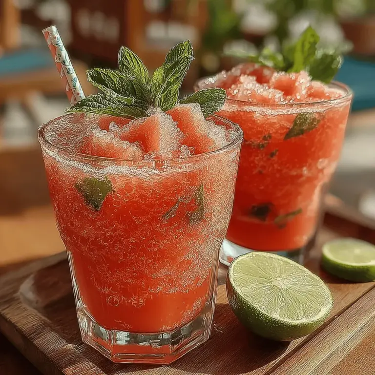 Watermelon is more than just a summer staple; it is a nutritional powerhouse. With a water content of over 90%, watermelon is exceptionally hydrating, making it an ideal choice for a refreshing slushie. It is low in calories and contains essential nutrients such as vitamins A and C, which are important for maintaining healthy skin and boosting immunity.