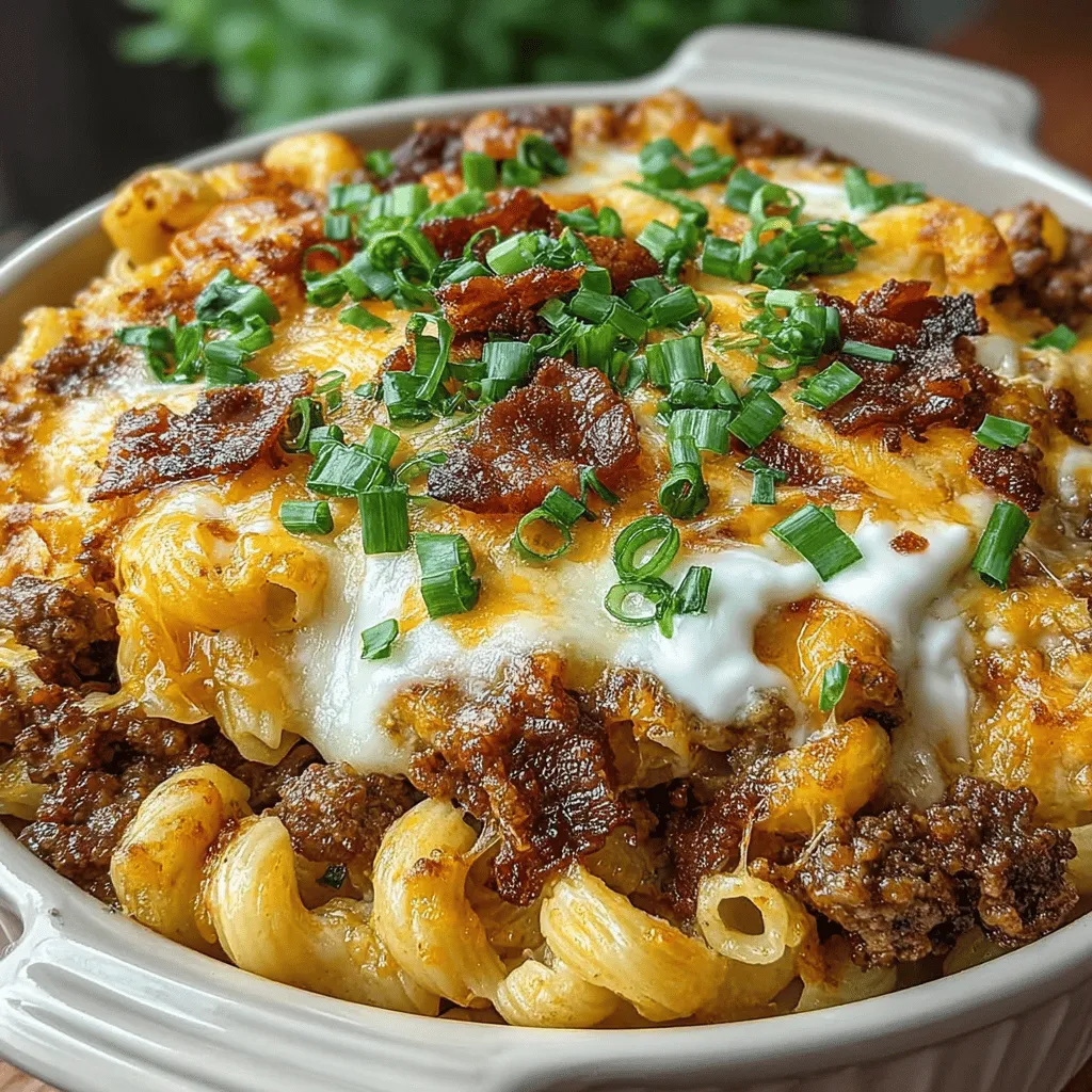The preparation of the Loaded Bacon Cheeseburger Pasta Casserole is a straightforward yet rewarding process. Here’s how to bring it all together: