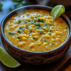 If you’re on the lookout for a dish that encapsulates comfort and flavor in every spoonful, look no further than Spicy Bliss Creamy Jalapeño Corn Chowder. This sumptuous chowder is the perfect culinary embrace for any season, whether you’re warming up on a chilly winter evening or looking for a vibrant dish to enjoy on a sunny day. The combination of sweet, juicy corn with the creamy texture of the chowder, punctuated by the delightful kick of jalapeños, makes this dish a crowd-pleaser that will have your family and friends coming back for seconds.