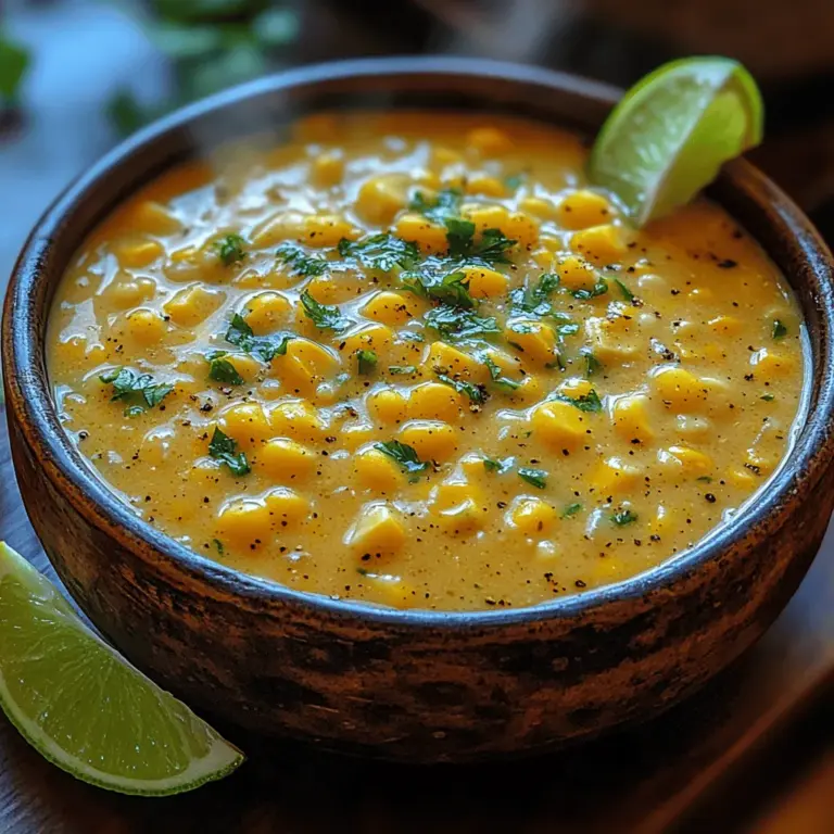If you’re on the lookout for a dish that encapsulates comfort and flavor in every spoonful, look no further than Spicy Bliss Creamy Jalapeño Corn Chowder. This sumptuous chowder is the perfect culinary embrace for any season, whether you’re warming up on a chilly winter evening or looking for a vibrant dish to enjoy on a sunny day. The combination of sweet, juicy corn with the creamy texture of the chowder, punctuated by the delightful kick of jalapeños, makes this dish a crowd-pleaser that will have your family and friends coming back for seconds.