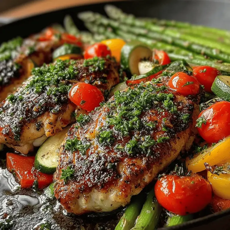 Welcome to the flavorful world of One-Pan Zesty Lemon Chicken & Vibrant Veggies. This delightful dish is not only a feast for the senses but also a practical solution for busy weeknights. Imagine succulent chicken breasts marinated in a tangy lemon dressing, nestled alongside a colorful array of vegetables such as cherry tomatoes, bell peppers, zucchini, and asparagus. The combination of zesty flavors and fresh produce creates a mouthwatering meal that is as nutritious as it is satisfying.