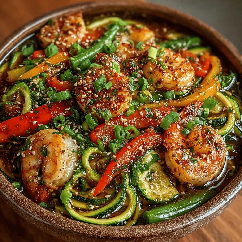 In today's health-conscious world, many are seeking alternatives to traditional pasta that align with their dietary goals without sacrificing flavor. Enter zoodles—zucchini noodles that offer a fresh, low-carb alternative perfect for a variety of dishes. Zesty Shrimp Zoodle Stir-Fry is a delightful example of how zoodles can be transformed into a vibrant, satisfying meal packed with flavor and nutrients. This dish combines succulent shrimp with a medley of fresh vegetables, creating a colorful and healthful stir-fry that’s sure to please both the palate and the waistline.