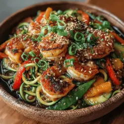 In today's health-conscious world, many are seeking alternatives to traditional pasta that align with their dietary goals without sacrificing flavor. Enter zoodles—zucchini noodles that offer a fresh, low-carb alternative perfect for a variety of dishes. Zesty Shrimp Zoodle Stir-Fry is a delightful example of how zoodles can be transformed into a vibrant, satisfying meal packed with flavor and nutrients. This dish combines succulent shrimp with a medley of fresh vegetables, creating a colorful and healthful stir-fry that’s sure to please both the palate and the waistline.