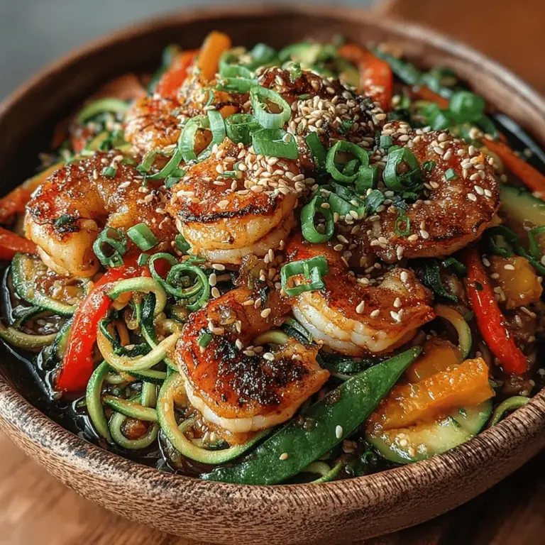 In today's health-conscious world, many are seeking alternatives to traditional pasta that align with their dietary goals without sacrificing flavor. Enter zoodles—zucchini noodles that offer a fresh, low-carb alternative perfect for a variety of dishes. Zesty Shrimp Zoodle Stir-Fry is a delightful example of how zoodles can be transformed into a vibrant, satisfying meal packed with flavor and nutrients. This dish combines succulent shrimp with a medley of fresh vegetables, creating a colorful and healthful stir-fry that’s sure to please both the palate and the waistline.