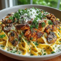 If you're in search of a dish that embodies the essence of comfort food, look no further than creamy chicken and mushroom stroganoff. This delightful recipe combines tender chicken, earthy mushrooms, and a rich, velvety sauce that envelops each ingredient, creating a symphony of flavors and textures that is sure to please everyone at your table. The harmony of creamy sauce, succulent chicken, and the umami notes of mushrooms makes this dish not only a comforting meal but also a versatile option suitable for weeknight dinners or special occasions.