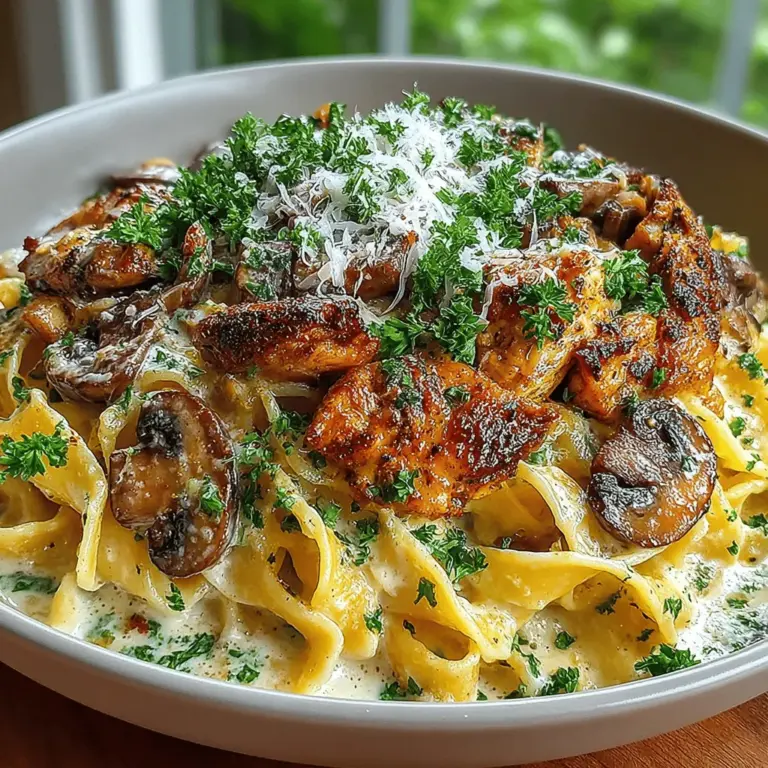 If you're in search of a dish that embodies the essence of comfort food, look no further than creamy chicken and mushroom stroganoff. This delightful recipe combines tender chicken, earthy mushrooms, and a rich, velvety sauce that envelops each ingredient, creating a symphony of flavors and textures that is sure to please everyone at your table. The harmony of creamy sauce, succulent chicken, and the umami notes of mushrooms makes this dish not only a comforting meal but also a versatile option suitable for weeknight dinners or special occasions.