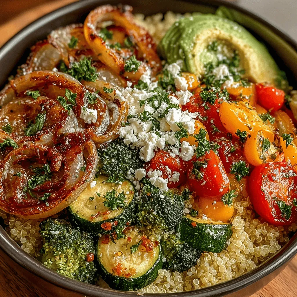 In today’s fast-paced world, healthy eating has become more important than ever, and one of the most delightful ways to embrace this lifestyle is through vibrant, seasonal vegetables. The Garlic Lemon Roasted Veggie Bowl is an exquisite dish that embodies this concept perfectly. Not only does it provide an explosion of colors and flavors, but it also serves as a versatile meal option that caters to various dietary preferences. Whether you are a busy professional seeking a quick lunch or a family looking for a nutritious dinner, this recipe fits seamlessly into any routine.