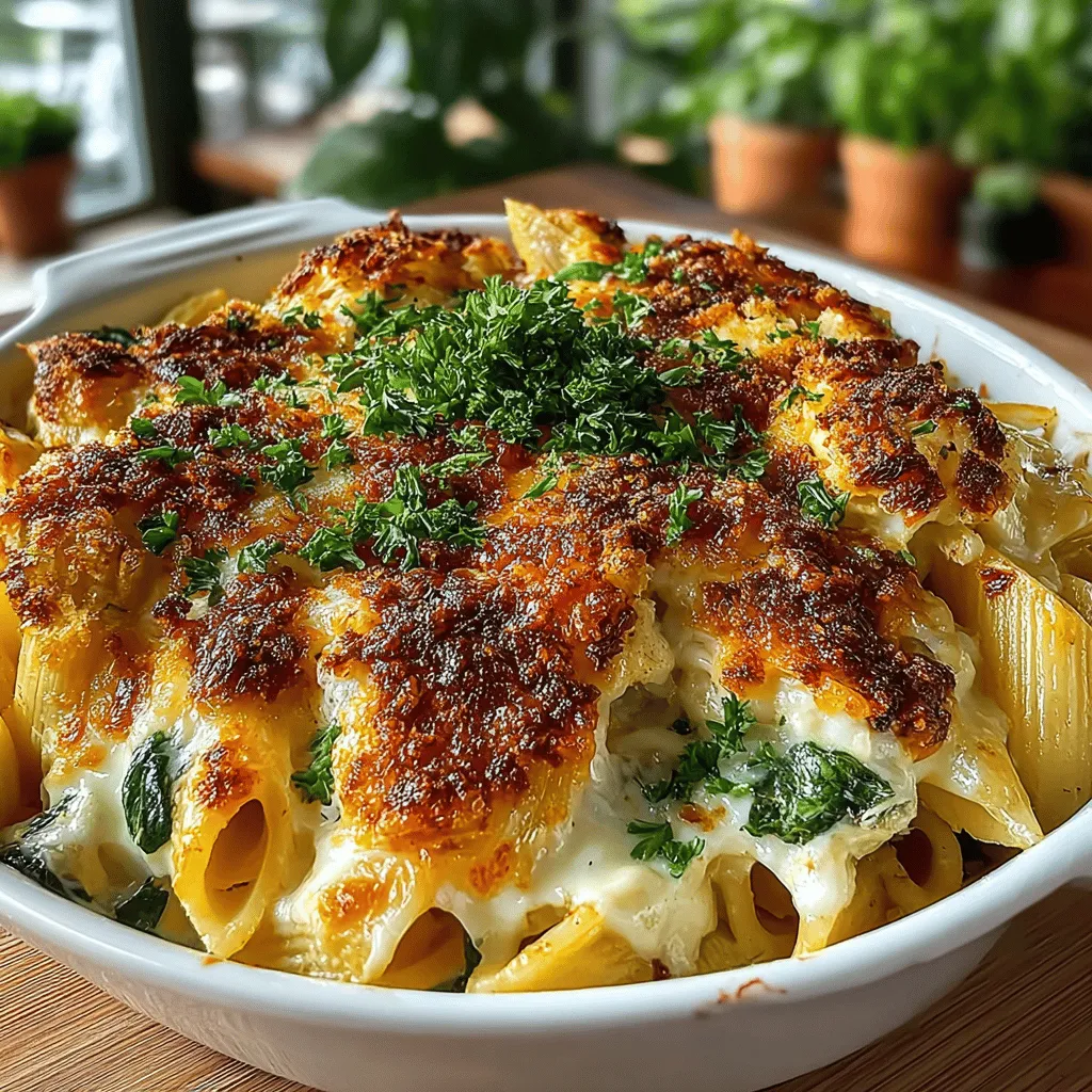 In the realm of home cooking, comfort food holds a special place in our hearts and on our dinner tables. It evokes feelings of warmth, nostalgia, and satisfaction, often becoming the centerpiece of family gatherings and casual weeknight dinners alike. Among the myriad of comforting dishes, the Cheesy Spinach Artichoke Pasta Bake stands out as a delightful fusion of flavors and textures that brings everyone together. This dish is not only rich and creamy but also offers a unique combination of savory notes from artichokes and the freshness of spinach, making it a decadent yet wholesome option for both young and old.