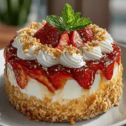 When it comes to desserts that evoke a sense of joy and celebration, the Strawberry Dream Crunch Cake stands out as a vibrant and refreshing choice. This delightful no-bake cake is perfect for any occasion, whether you’re hosting a summer gathering, celebrating a special milestone, or simply treating yourself to something sweet. Its appeal lies not only in its stunning presentation but also in the delightful combination of flavors and textures that make each bite an experience to savor.