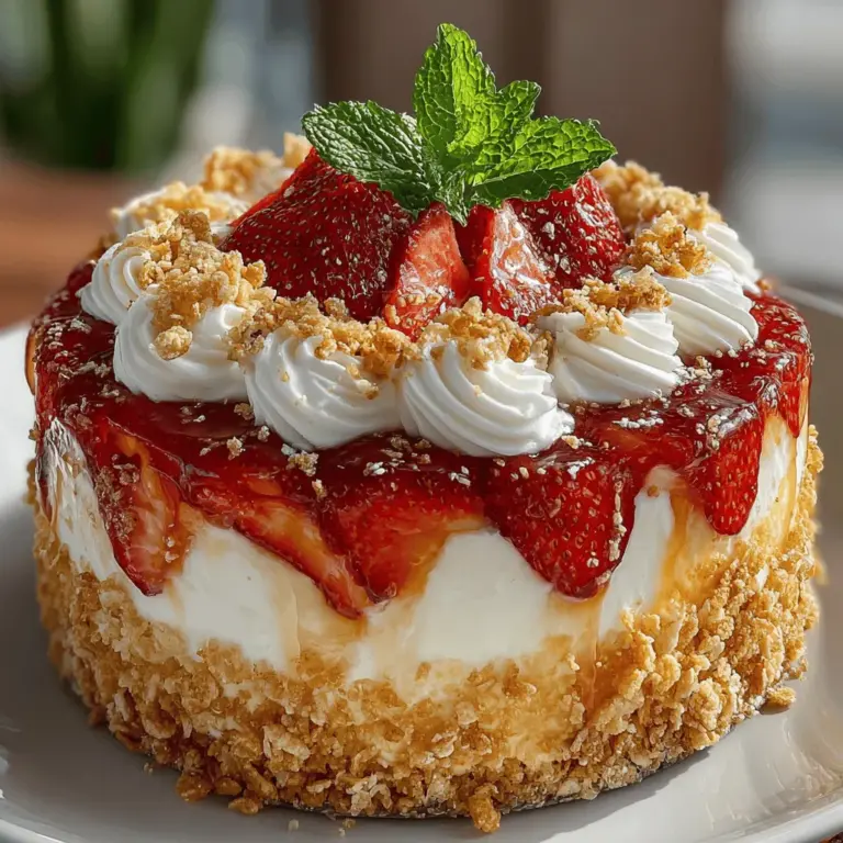 When it comes to desserts that evoke a sense of joy and celebration, the Strawberry Dream Crunch Cake stands out as a vibrant and refreshing choice. This delightful no-bake cake is perfect for any occasion, whether you’re hosting a summer gathering, celebrating a special milestone, or simply treating yourself to something sweet. Its appeal lies not only in its stunning presentation but also in the delightful combination of flavors and textures that make each bite an experience to savor.