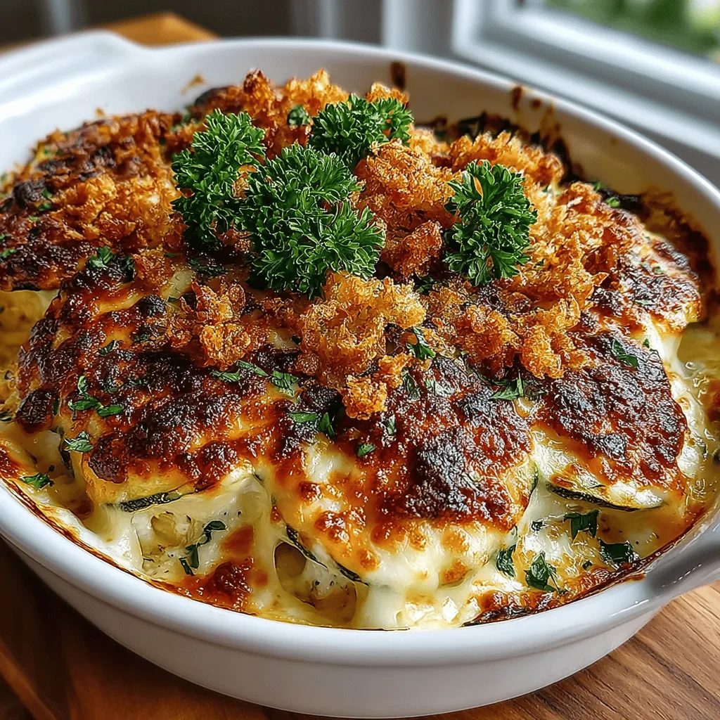 If you’re searching for a dish that combines comfort with nutrition, look no further than Cheesy Zucchini Delight Casserole. This hearty recipe showcases the humble zucchini in a way that’s sure to delight both vegetable lovers and those who typically shy away from greens. With its creamy texture, rich cheese flavors, and satisfying layers, this casserole is the perfect centerpiece for family dinners or gatherings, appealing to a wide range of palates. Whether you’re trying to sneak more vegetables into your meal or simply want a cheesy delight that feels like a warm hug, this dish delivers on all fronts.